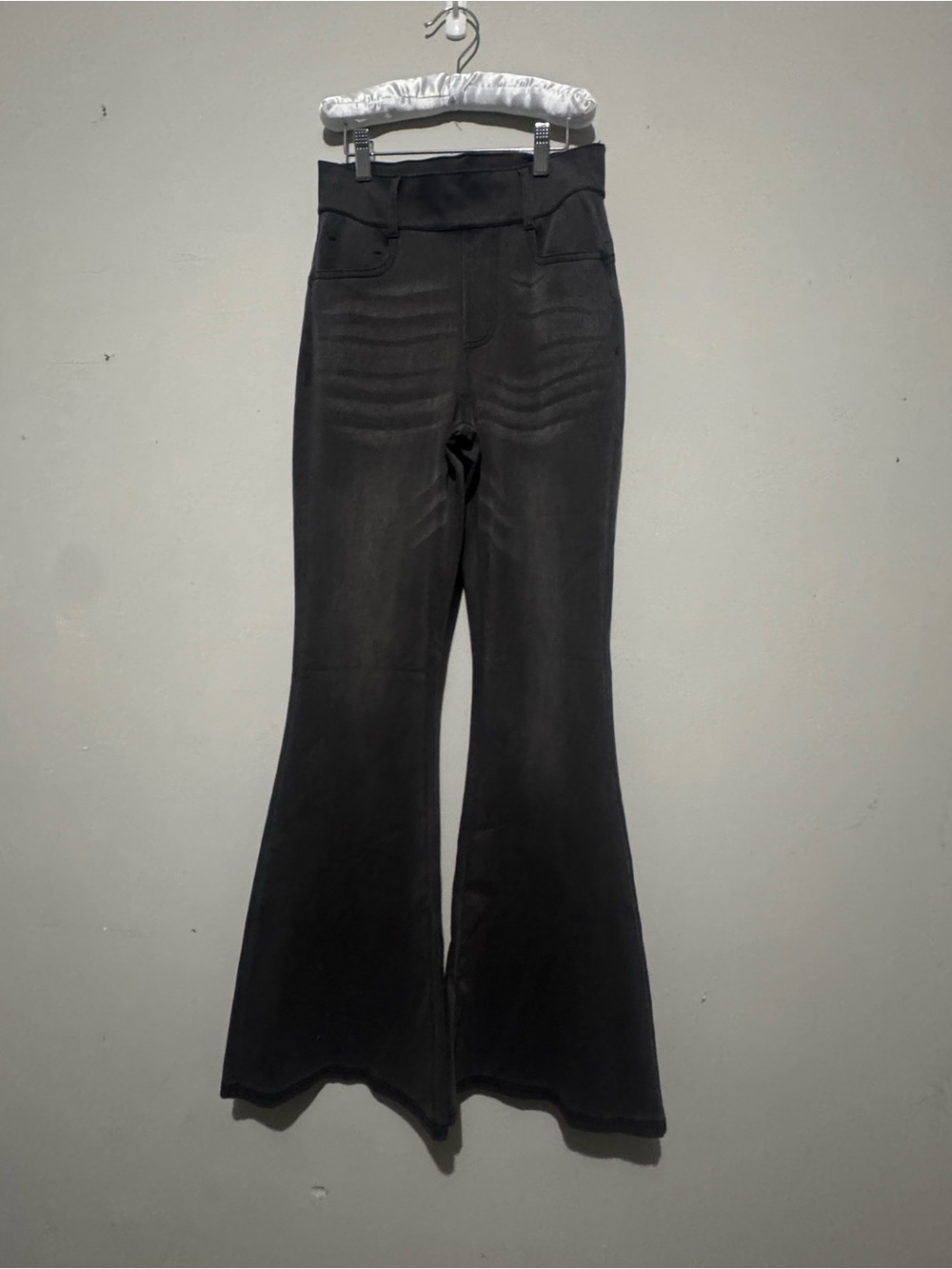 Halara High-Rise Black Flared Ponte Pants